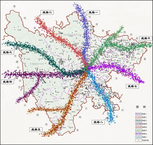 四川省8条精品传统村落体验线路图.jpg