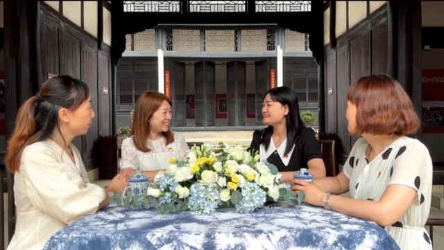 贡井区“书记龙门阵”主题坝坝会活动现场一角