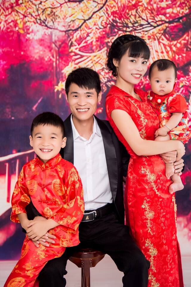杨小燕一家全家福