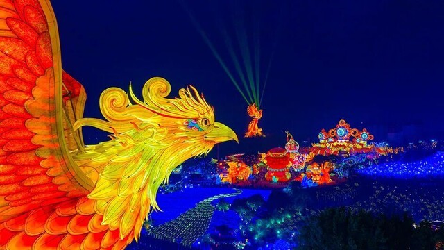 《鹏鸟翱翔》灯组  记者 叶卫东 摄.jpg