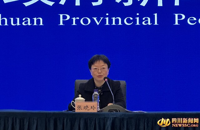 四川省民政厅新闻发言人、副厅长张晓玲