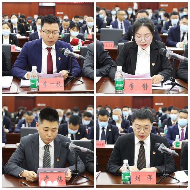 ▲青年代表发言